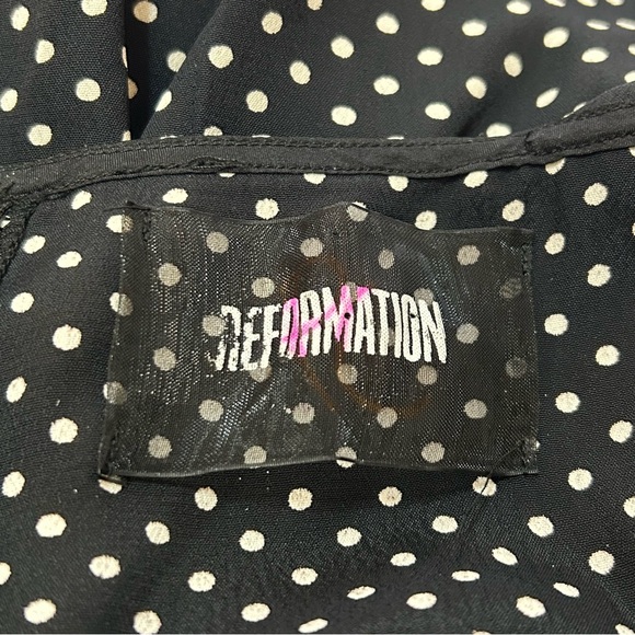 Reformation Polka Dot Slip Dress - Picture 4 of 9